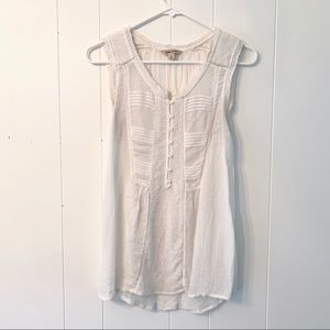 Lucky Brand Boho Gauze Tank Top